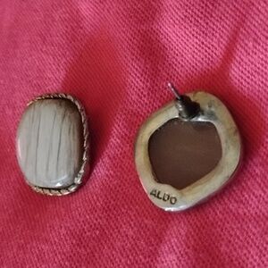 Aldo Vintage Brown and Silver Earrings